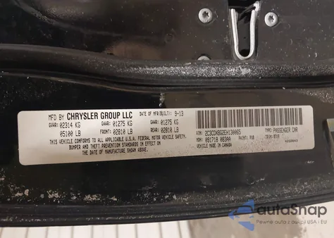 2014 Dodge Charger Se из США, поврежденный, VIN 2C3CDXBG2EH130065